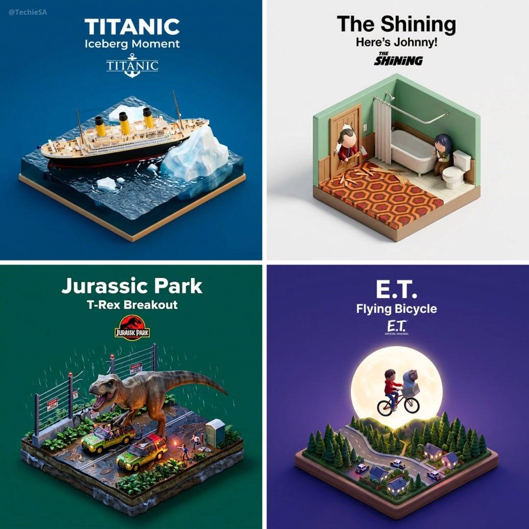 Clear, 45 top-down isometric miniature 3D cartoon scene of the iconic - AI image template preview