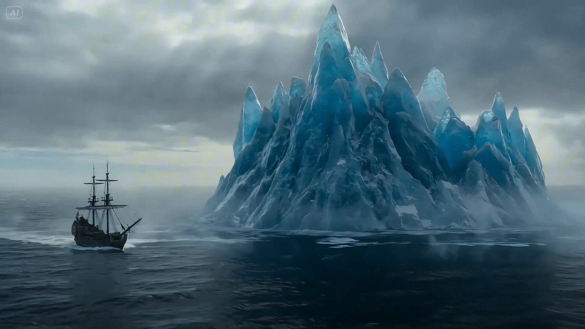 Ice Dragon and the Sailers - Seedance 2.0 - AI image template preview