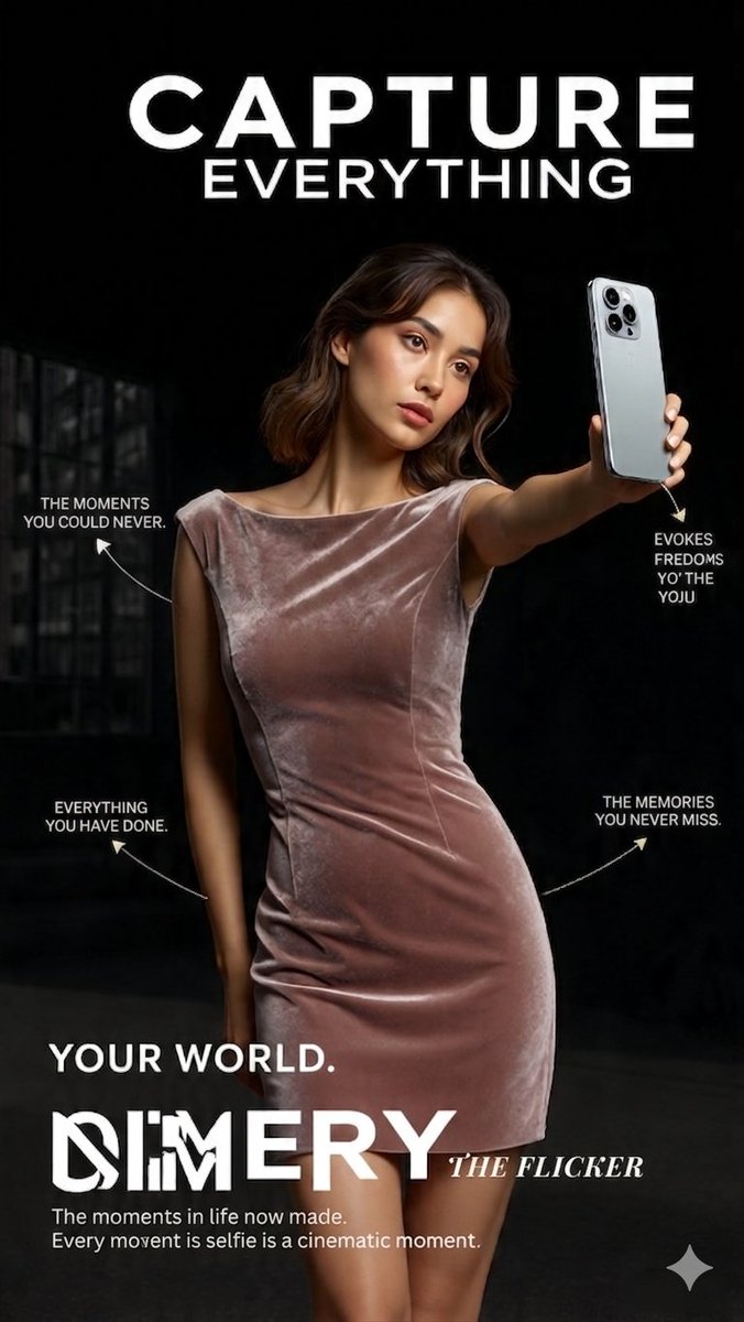 Cinematic velvet fashion advertisement - AI image template preview