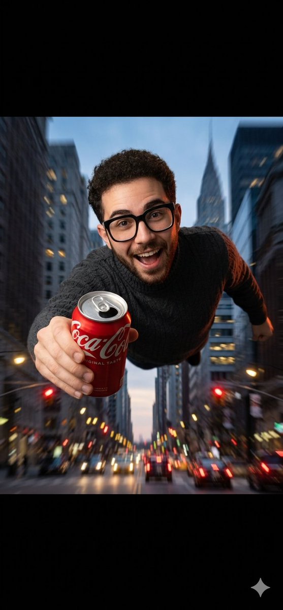 Dynamic Coca-Cola Supermen Prompt - AI image template preview