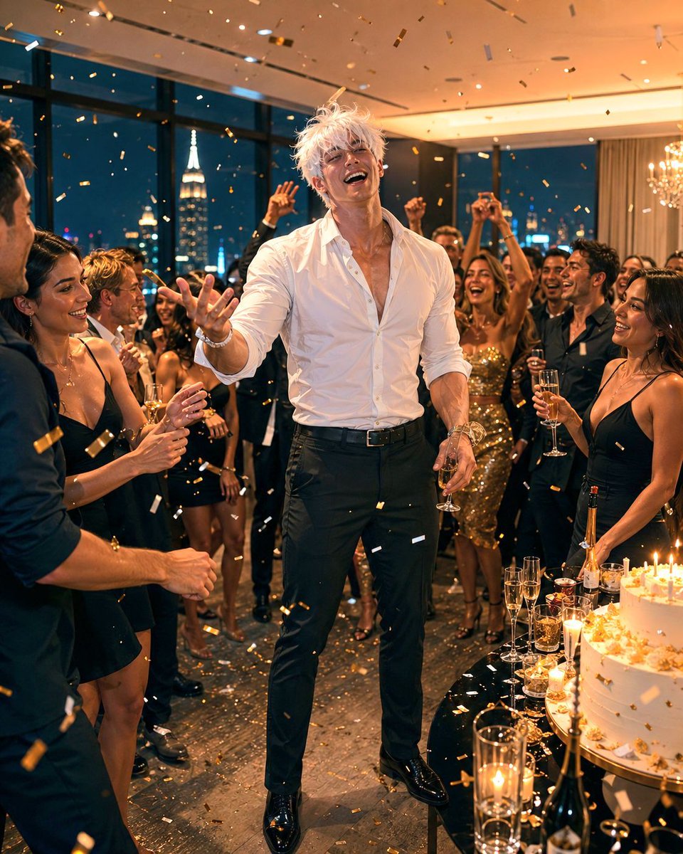 Luxury Penthouse Party Photograph - AI image template preview
