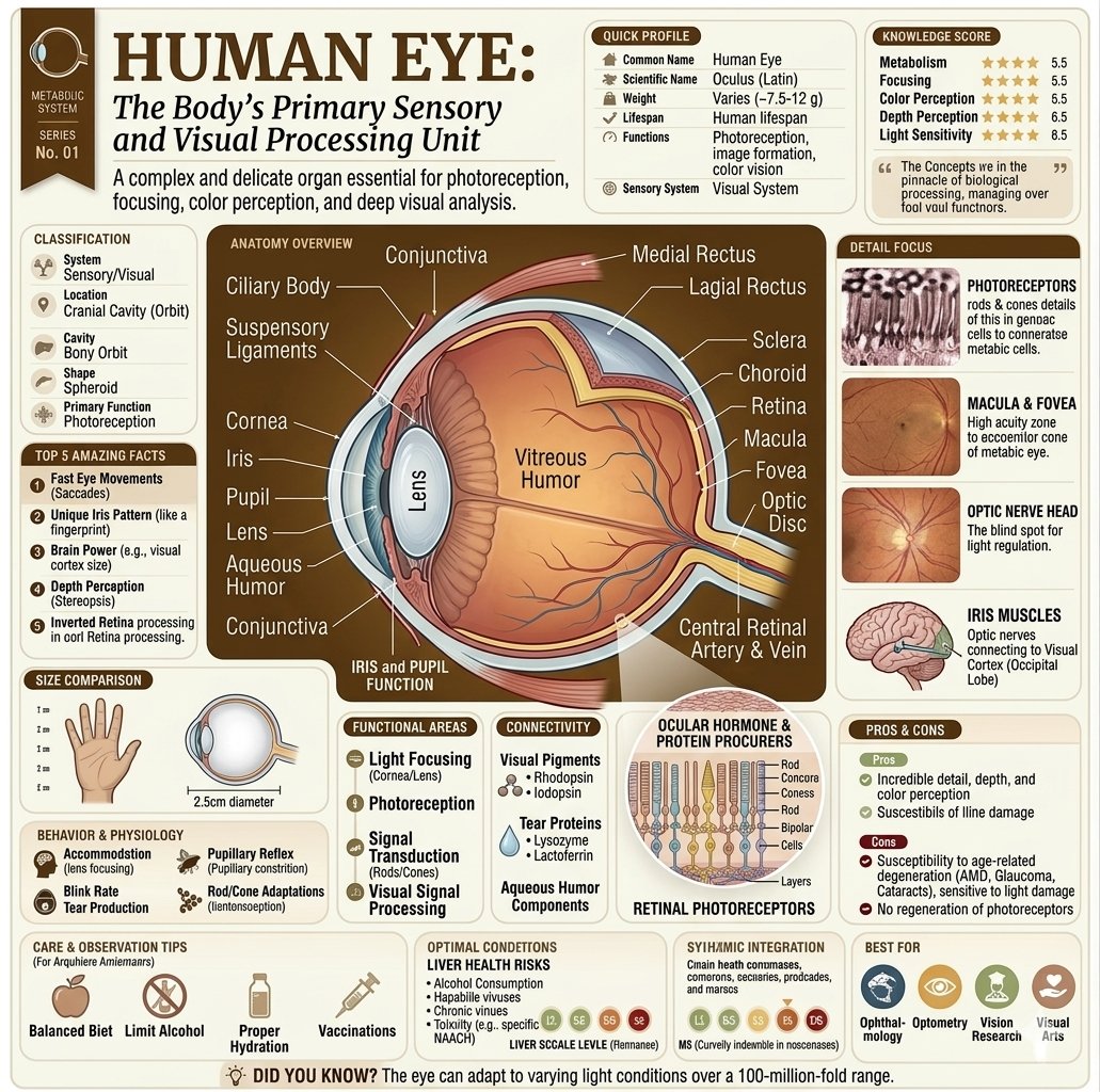 Human Eye and Ear Sensory Infographic - AI image template preview