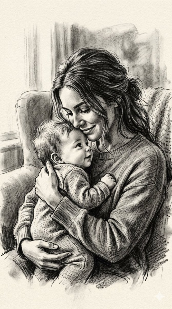Classic Fine Art Charcoal Drawing Prompt - AI image template preview