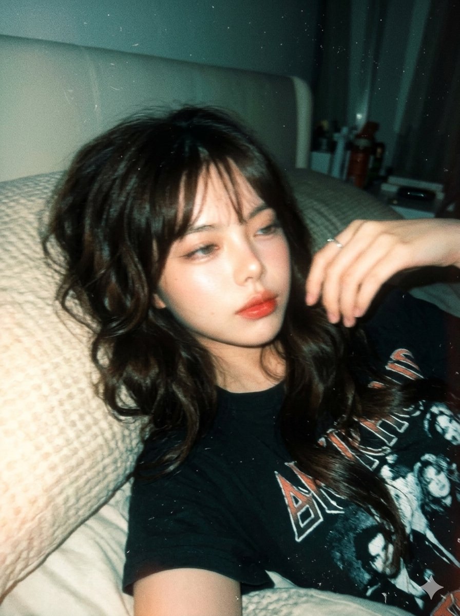 Y2K Disposable Camera Aesthetic - AI image template preview