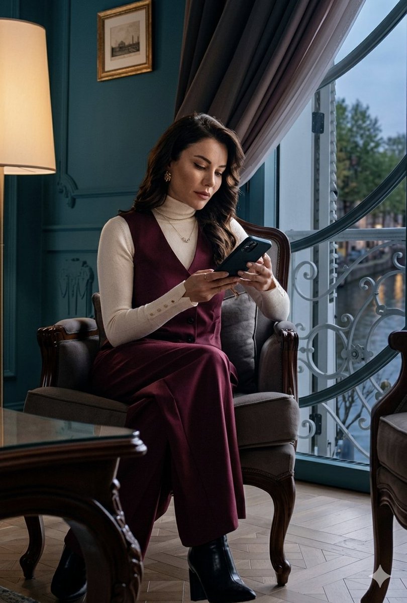 Sophisticated Luxury Interior Portrait - AI image template preview