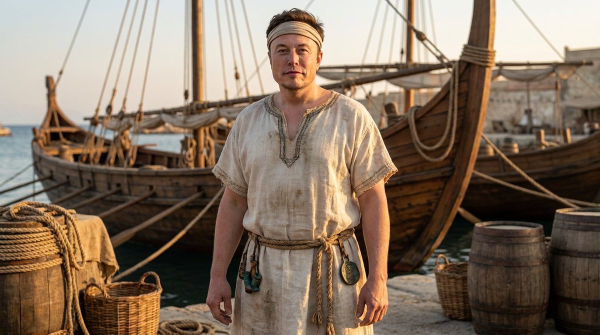 Phoenician Sailor Portrait - AI image template preview