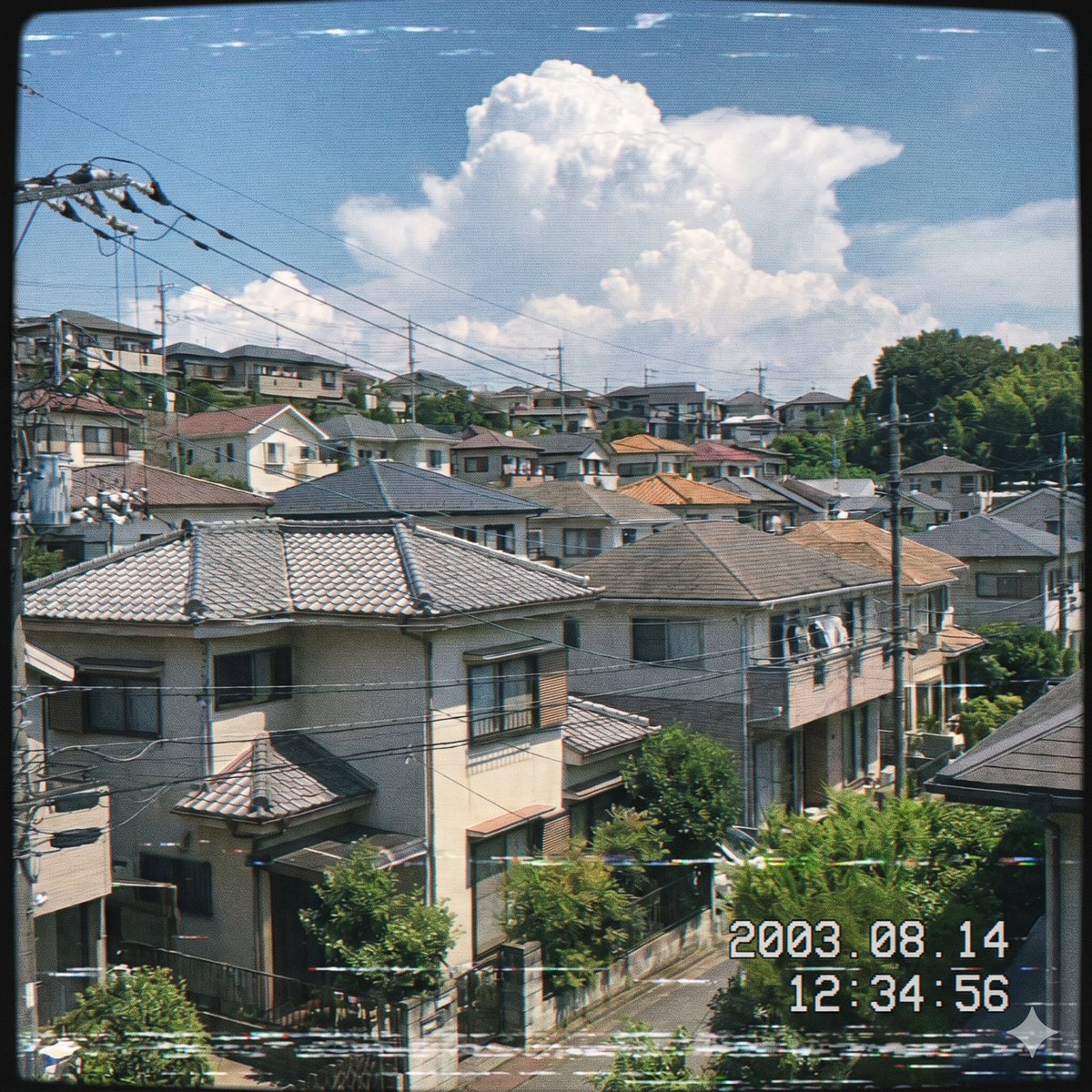 2000s Japanese Suburb Nostalgia - AI image template preview