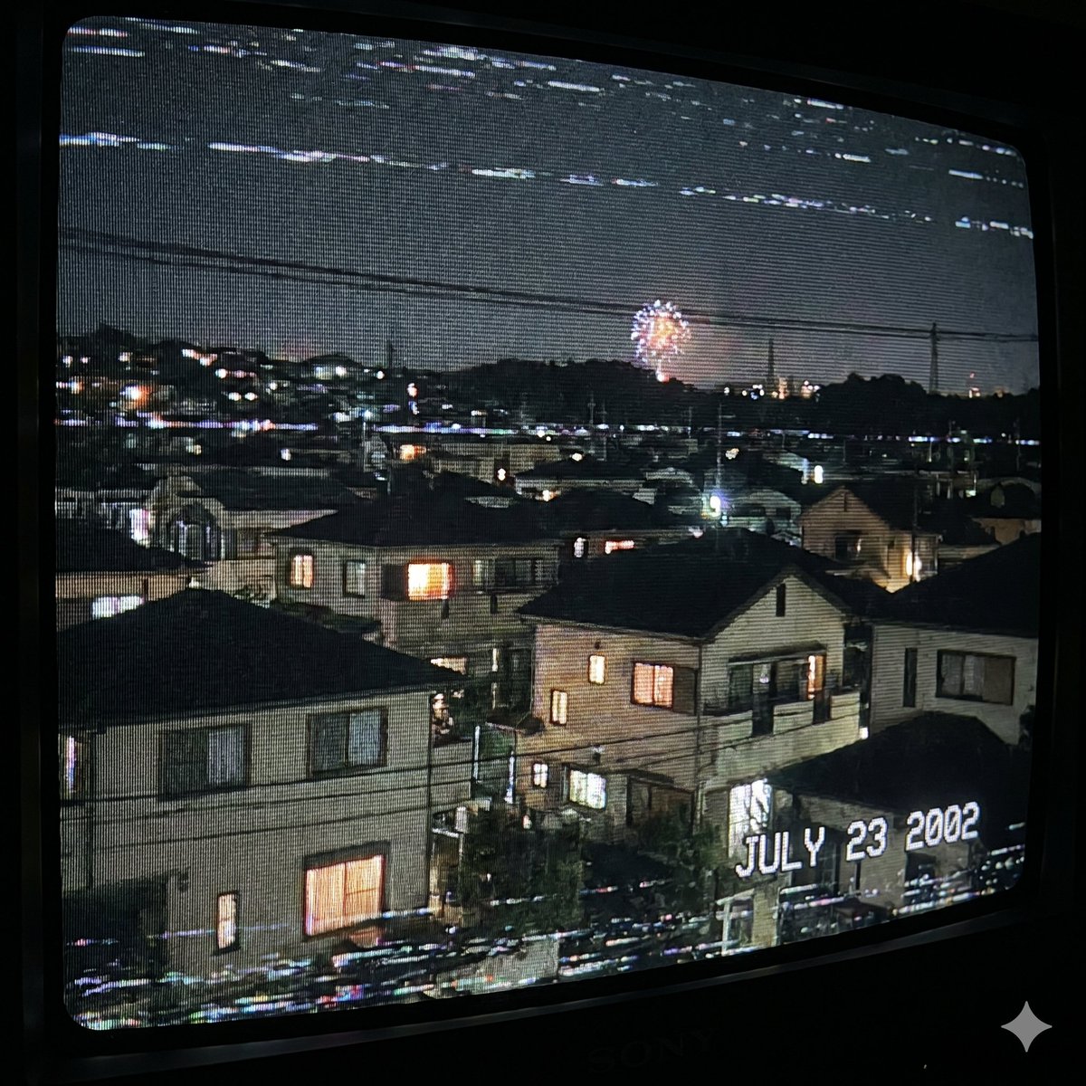 Retro 2000s Japanese Suburb - AI image template preview