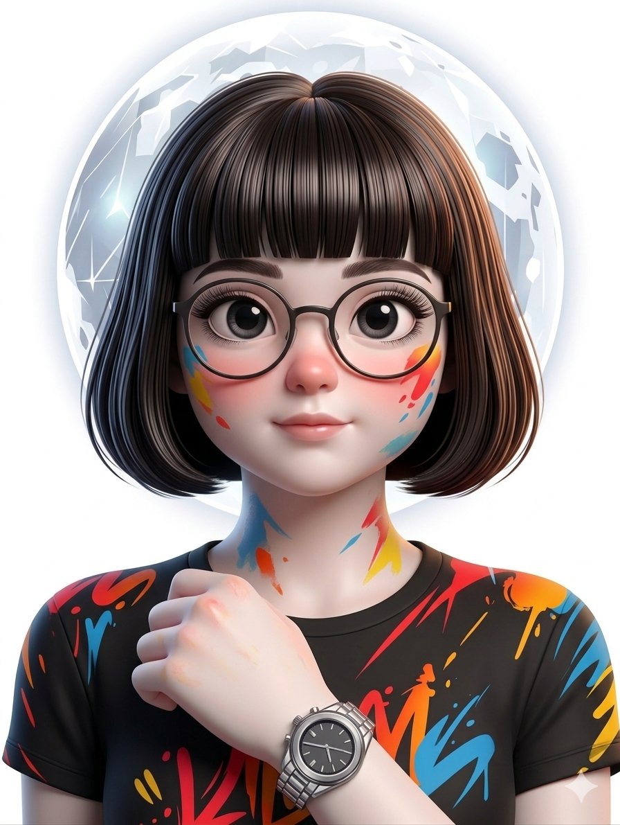 Vector Pop Art Portrait - AI image template preview