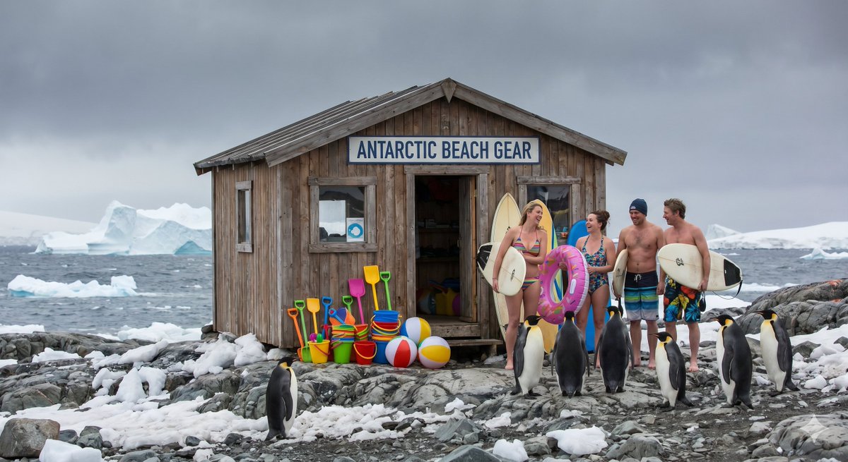 Ultimate Southern Beach Scene - AI image template preview