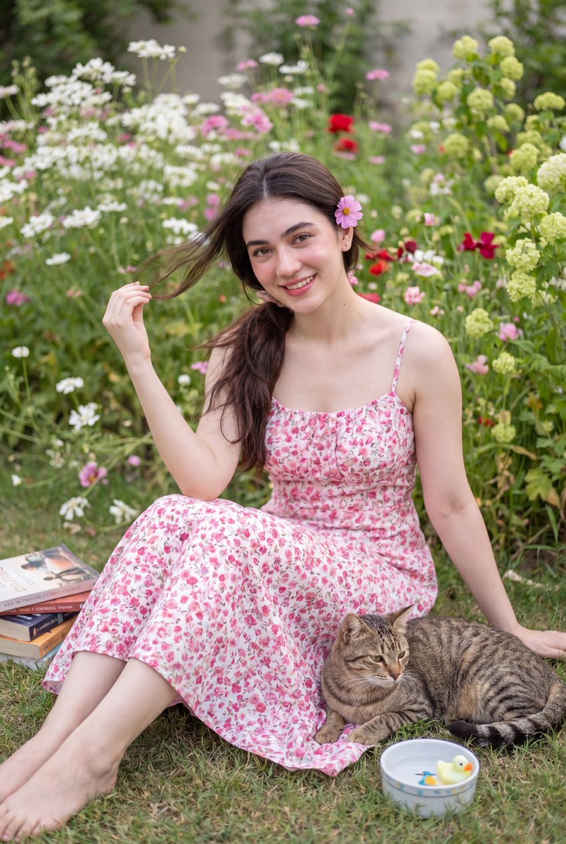 Dreamy Secret Garden Portrait - AI image template preview
