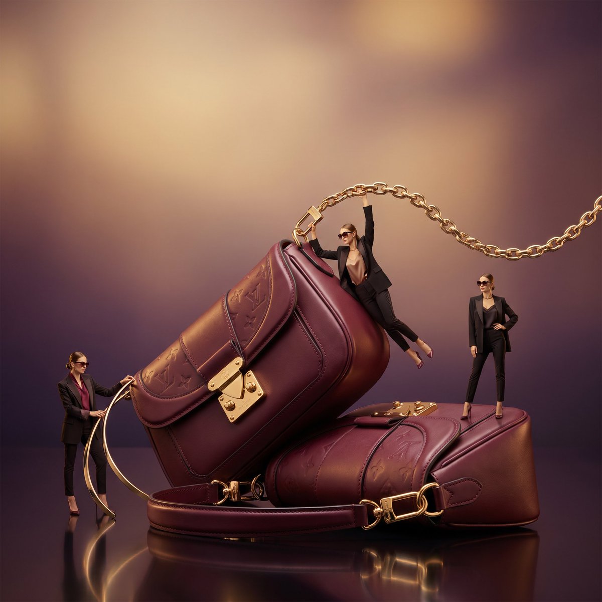 Surreal Luxury Handbag Editorial - AI image template preview