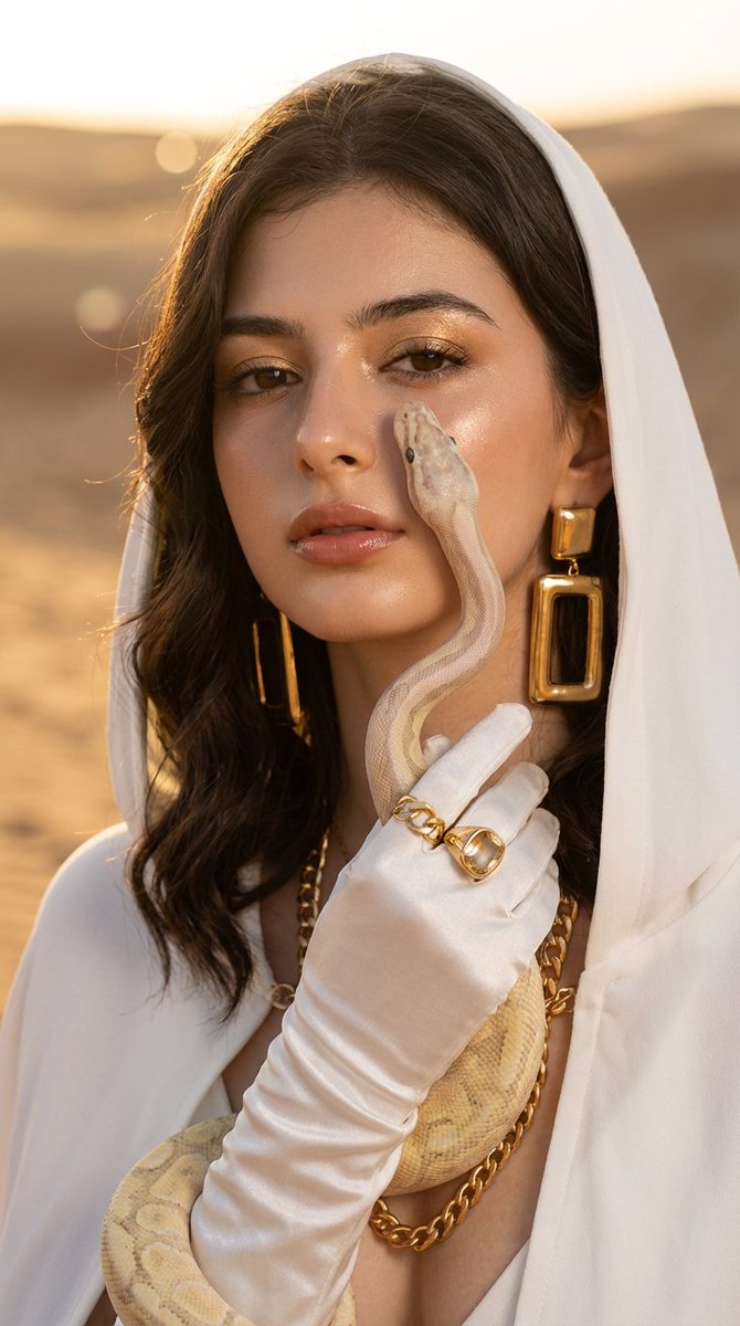 Desert Fashion with Python - AI image template preview