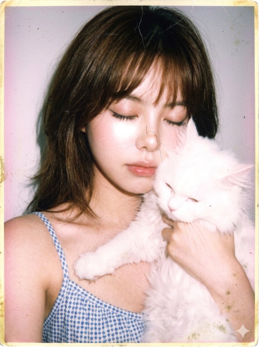 1980s Vintage Polaroid Snapshot - AI image template preview