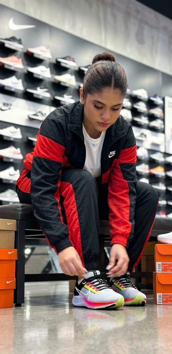 Candid Sneaker Shopping Moment - AI image template preview