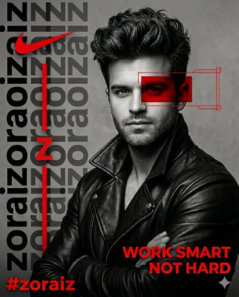 Artistic Male Fashion Portrait - AI image template preview