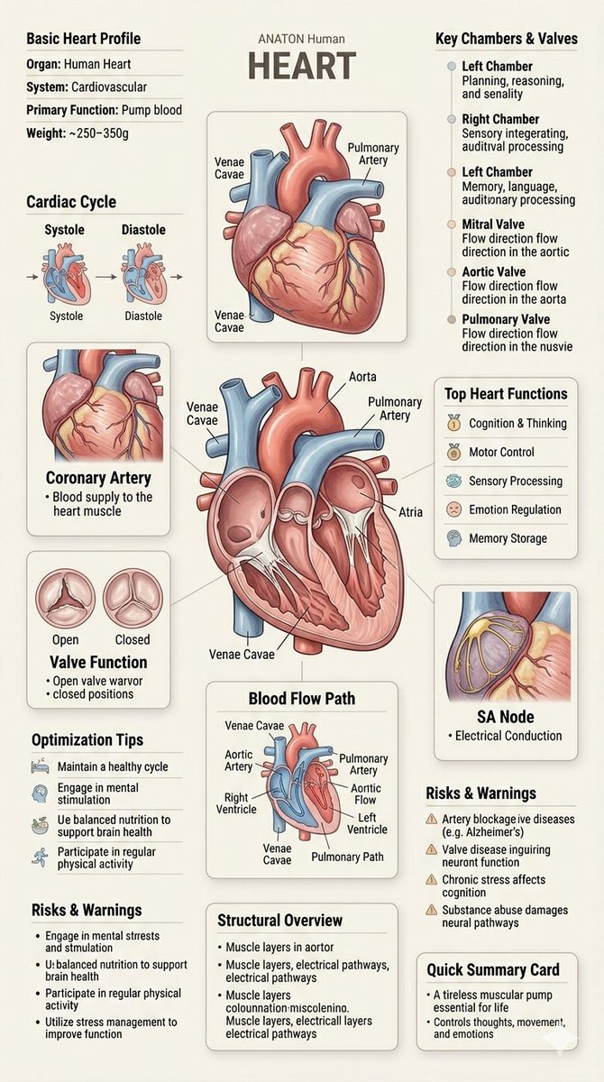 Human Anatomy Educational Infographic - AI image template preview