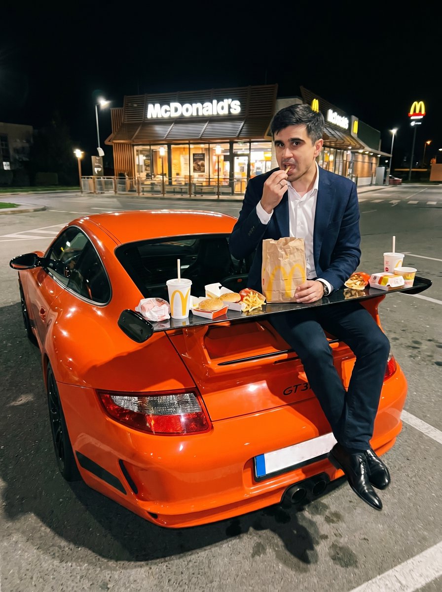 Grit Late Night Parking Lot Fashion - AI image template preview