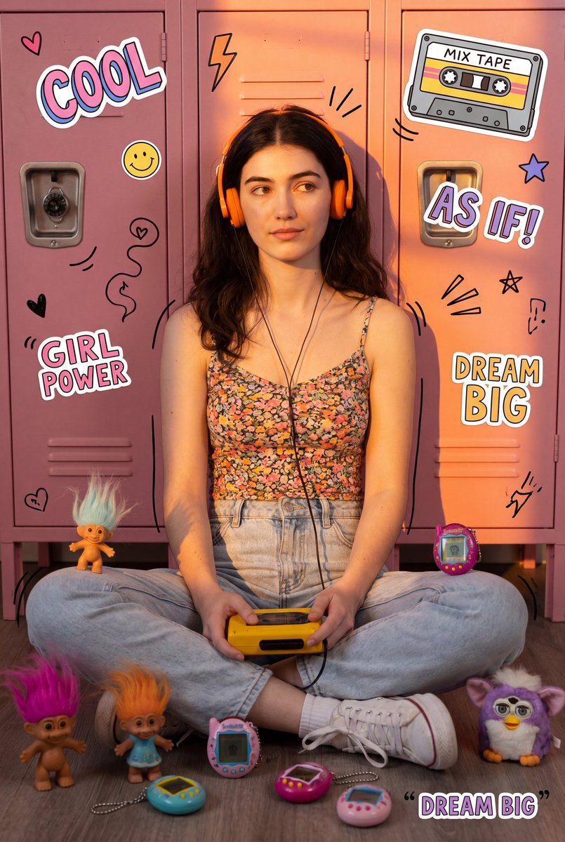 Retro 90s Collage Photography - AI image template preview