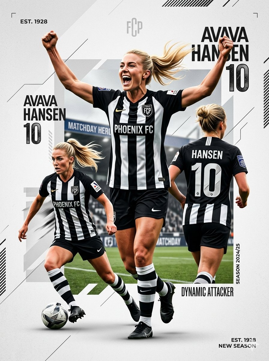 Sports Graphic Poster and Crayon Style Drawing - AI image template preview
