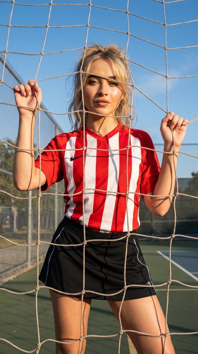 Sporty Football Net Editorial - AI image template preview