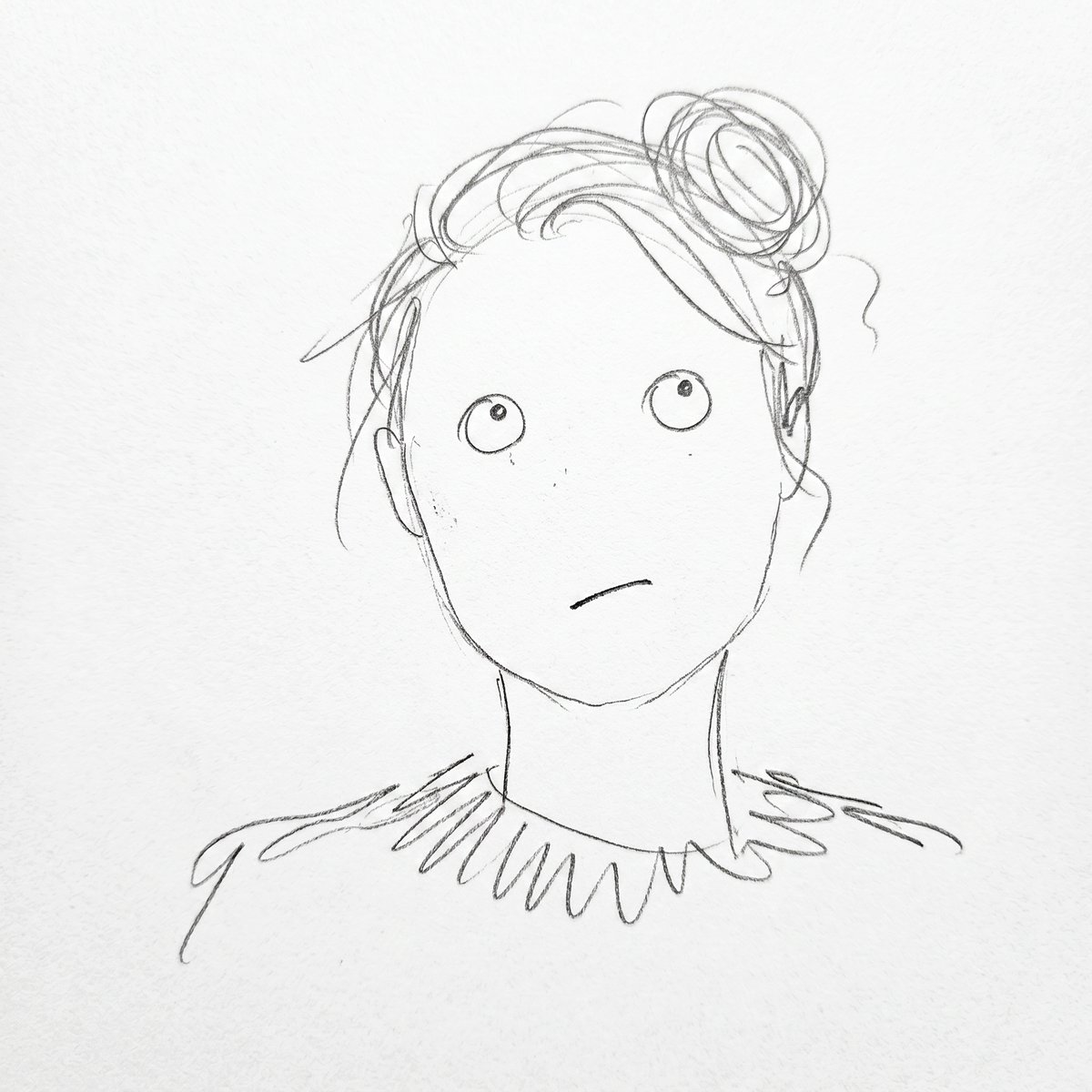 Minimalist Abstract Pencil Drawing - AI image template preview
