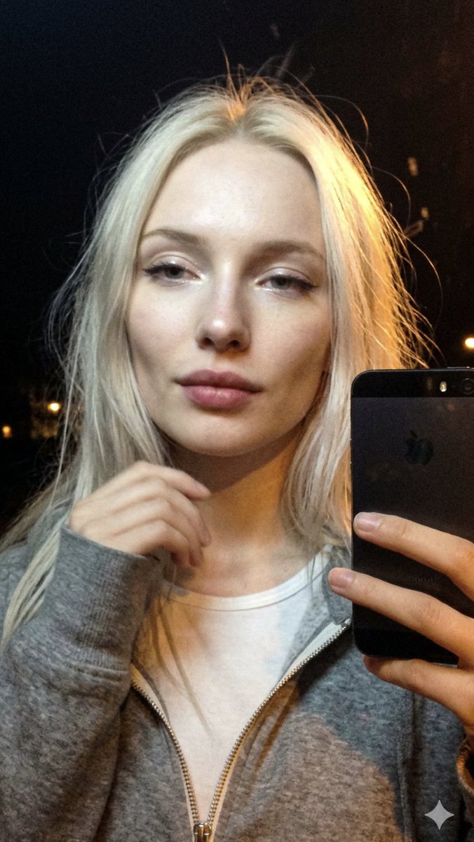 Cinematic Late Night City Selfie - AI image template preview