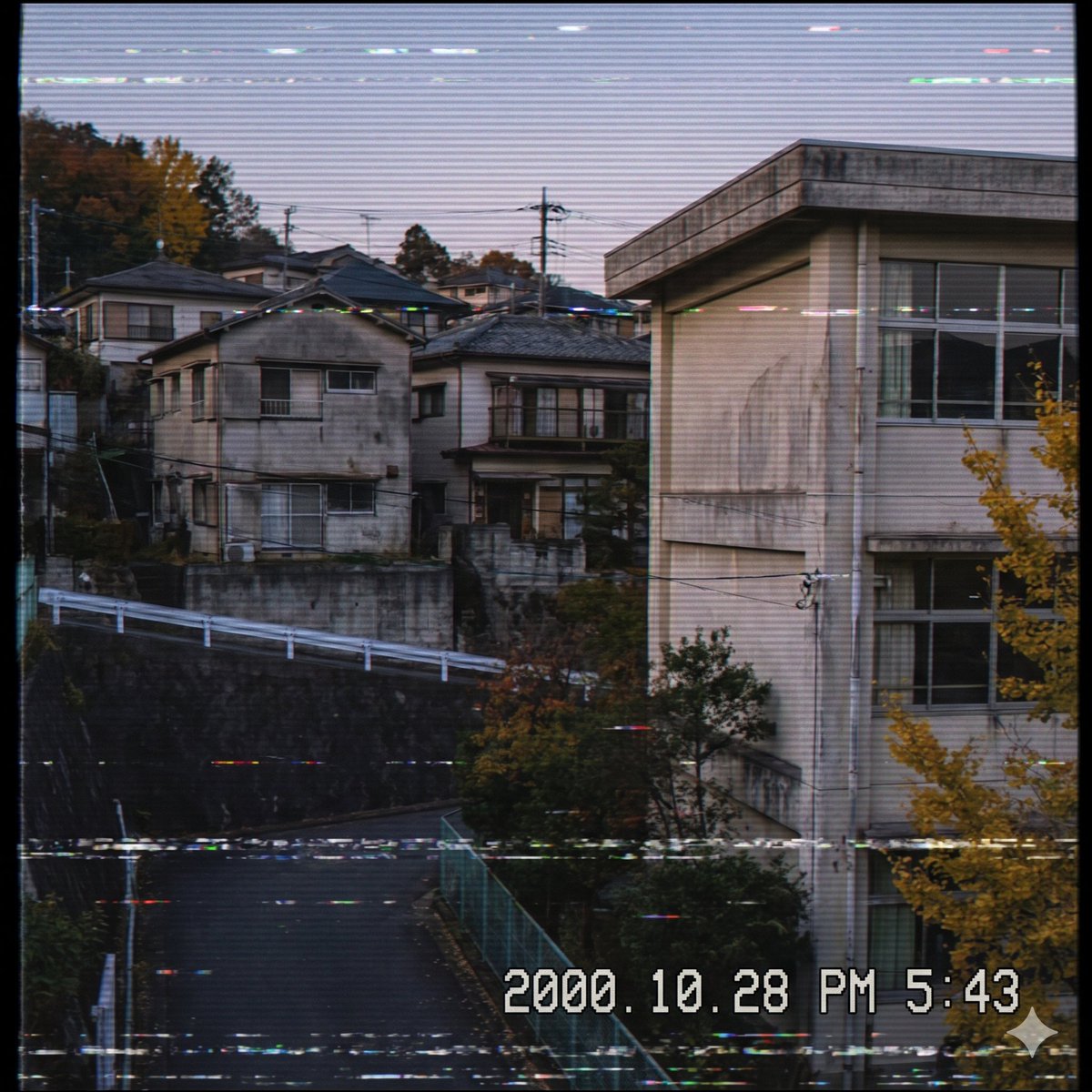 Nostalgic Japanese Suburb Footage - AI image template preview