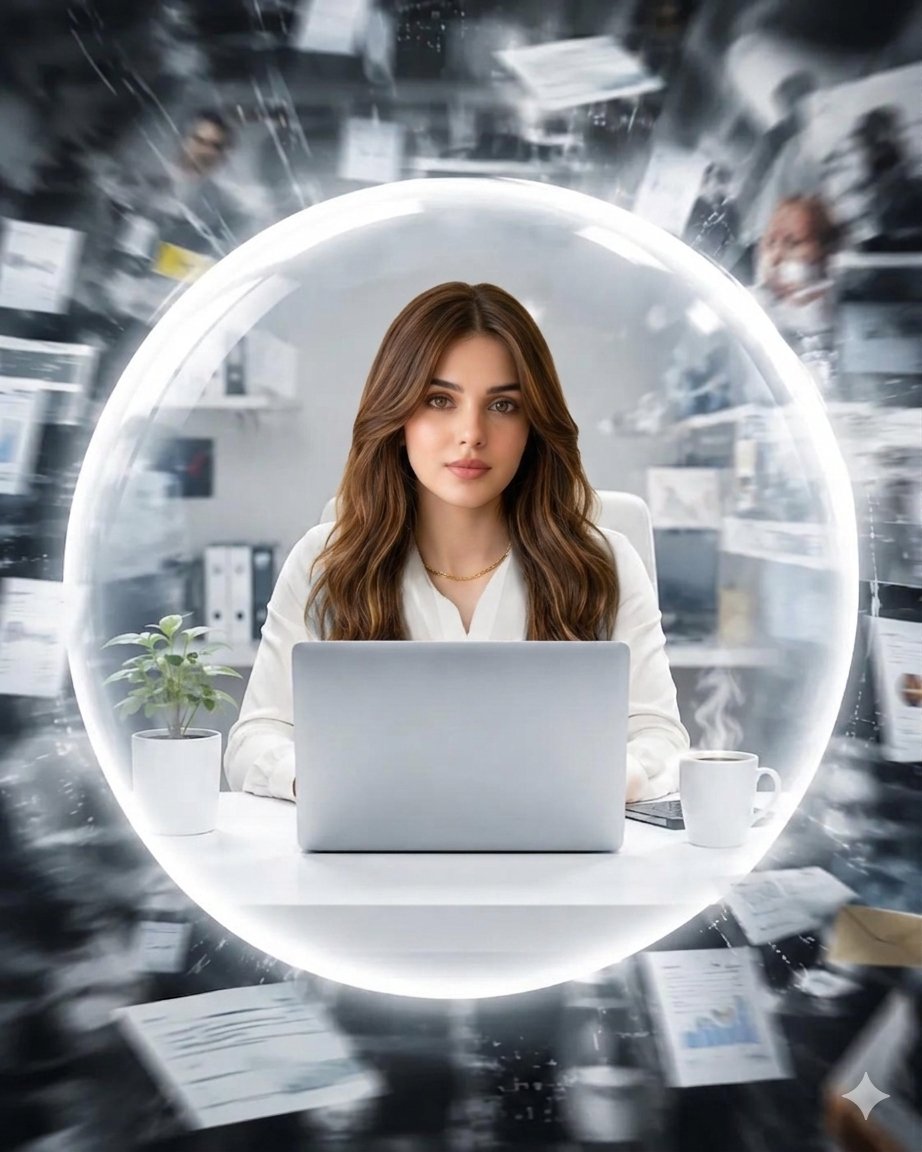 Conceptual Productivity Force Field - AI image template preview