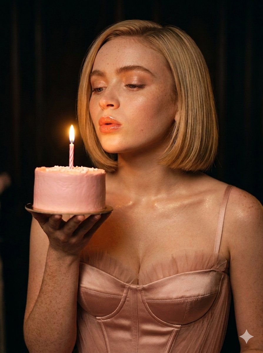 Luxury Cinematic Birthday Portrait - AI image template preview