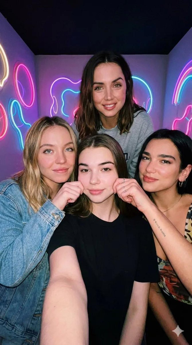 Neon Room Celebrity Selfie - AI image template preview