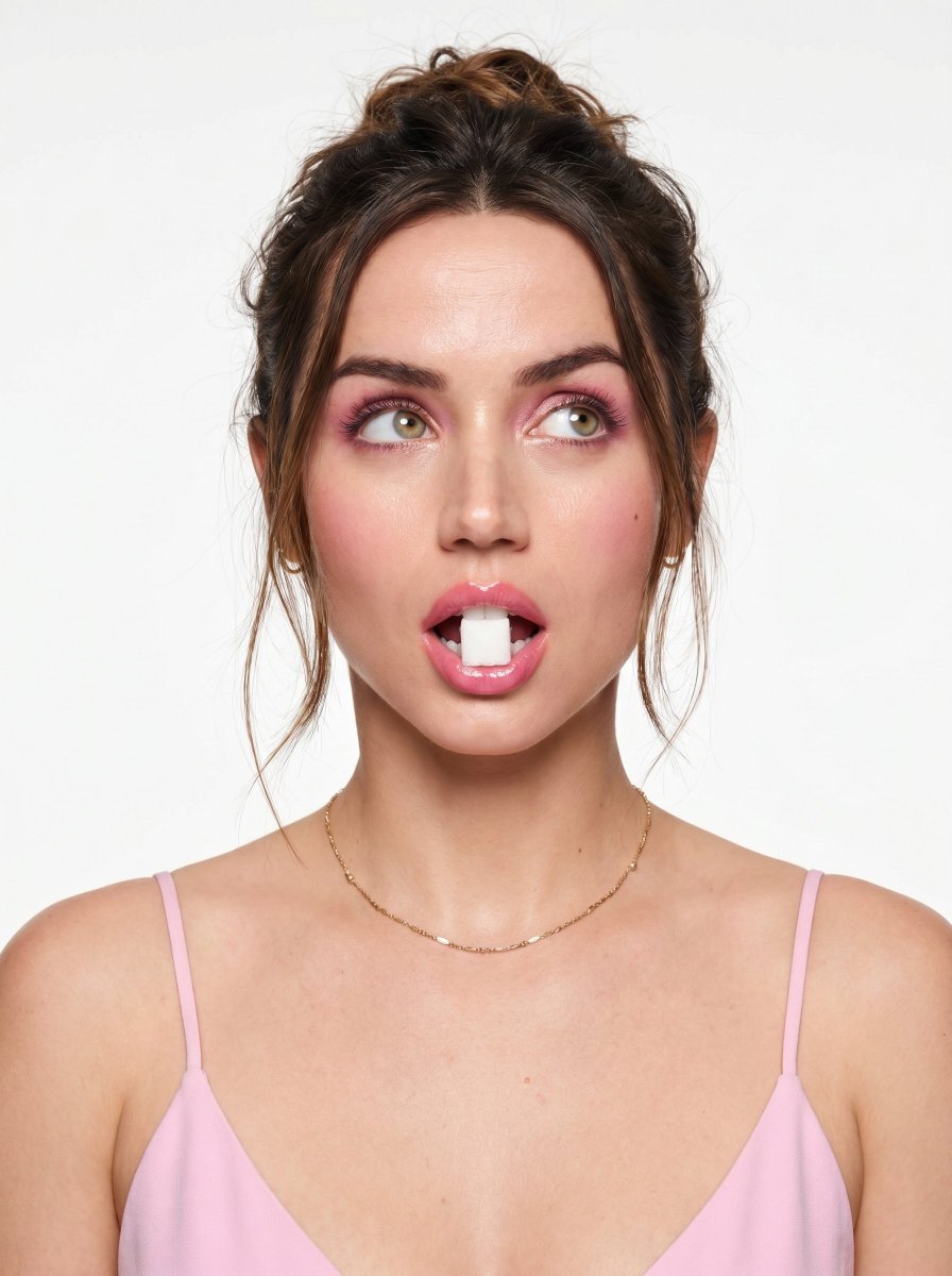 Playful Beauty Editorial Close-up - AI image template preview