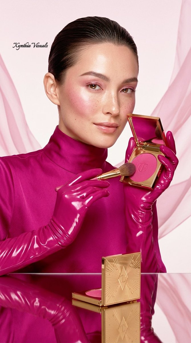 Luxury Cosmetics Beauty Campaign - AI image template preview