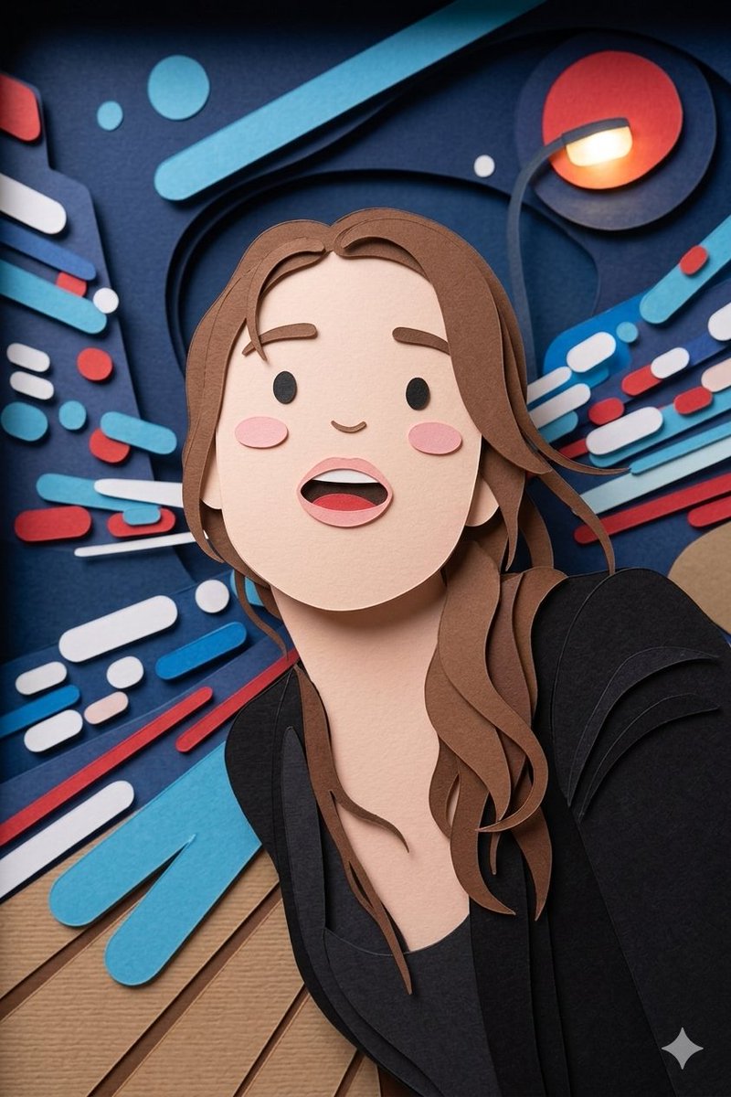 Handcrafted Paper-Cut Style Illustration - AI image template preview