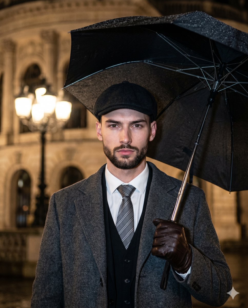 Cinematic Paparazzi Night Portrait - AI image template preview