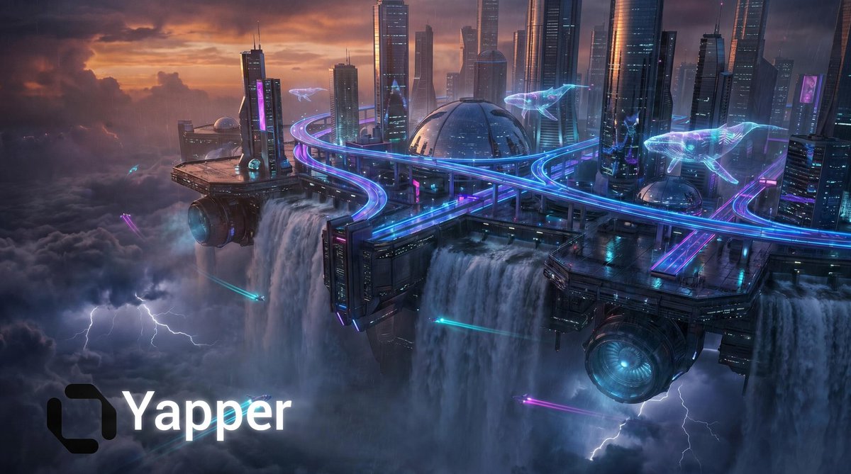 Cyberpunk Floating Megacity - AI image template preview