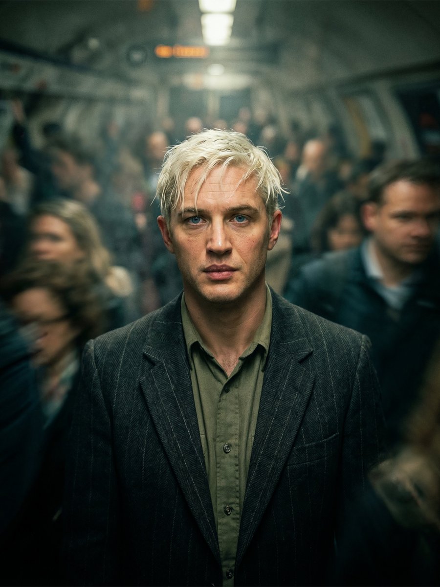 Cinematic Subway Portrait - AI image template preview