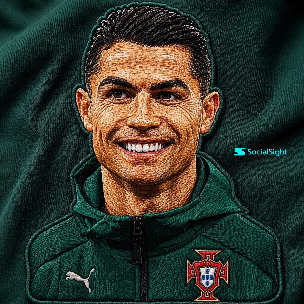 Detailed Embroidery Portrait Effect - AI image template preview