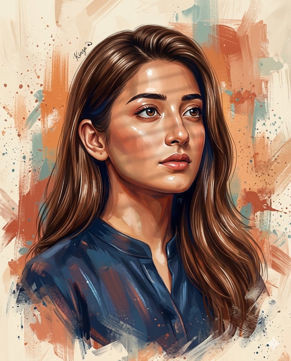 Ultra-Detailed Stylized Digital Portrait - AI image template preview