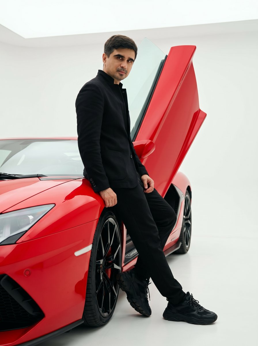 High-Fashion Supercar Editorial - AI image template preview