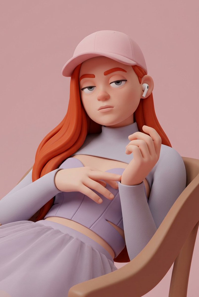 Minimalist 3D Character Style Transfer - AI image template preview