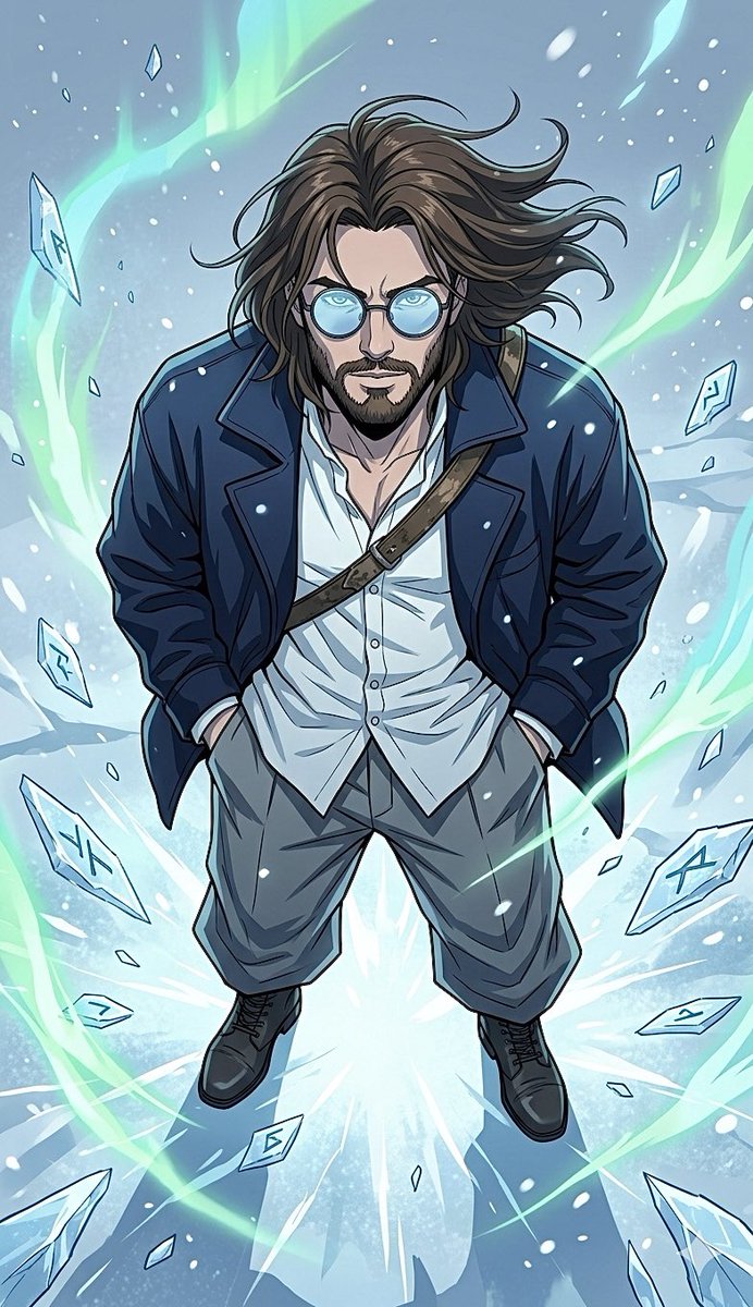 Anime Graphic Novel Man Illustration - AI image template preview