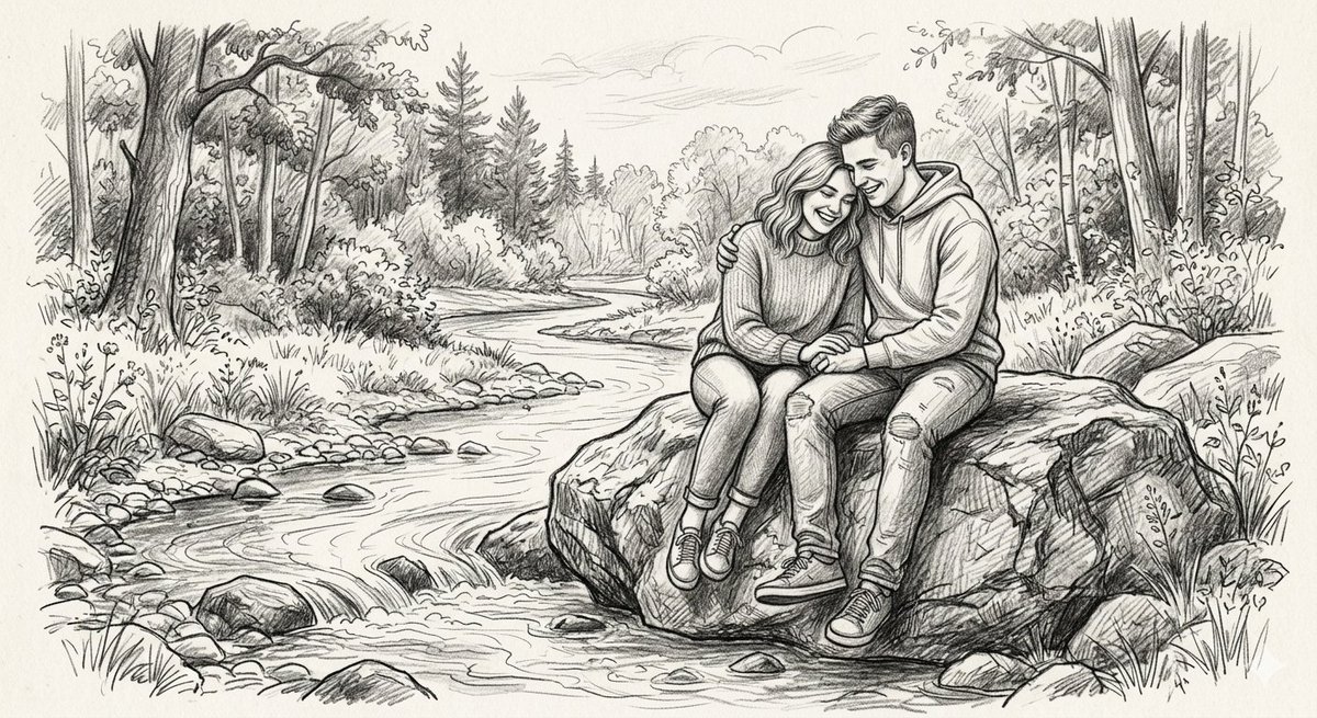 Detailed Graphite Pencil Sketch - AI image template preview
