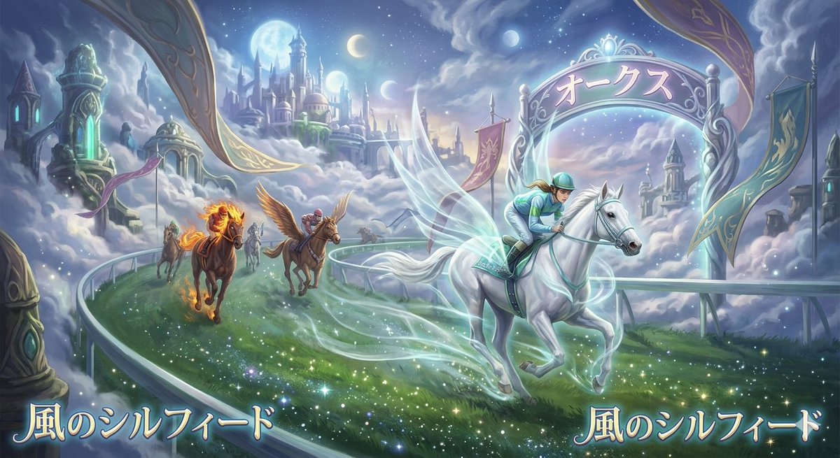 Manga Inspired Horse Racing - AI image template preview
