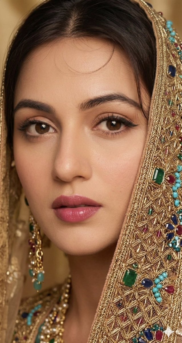 South Asian Bridal Elegance - AI image template preview