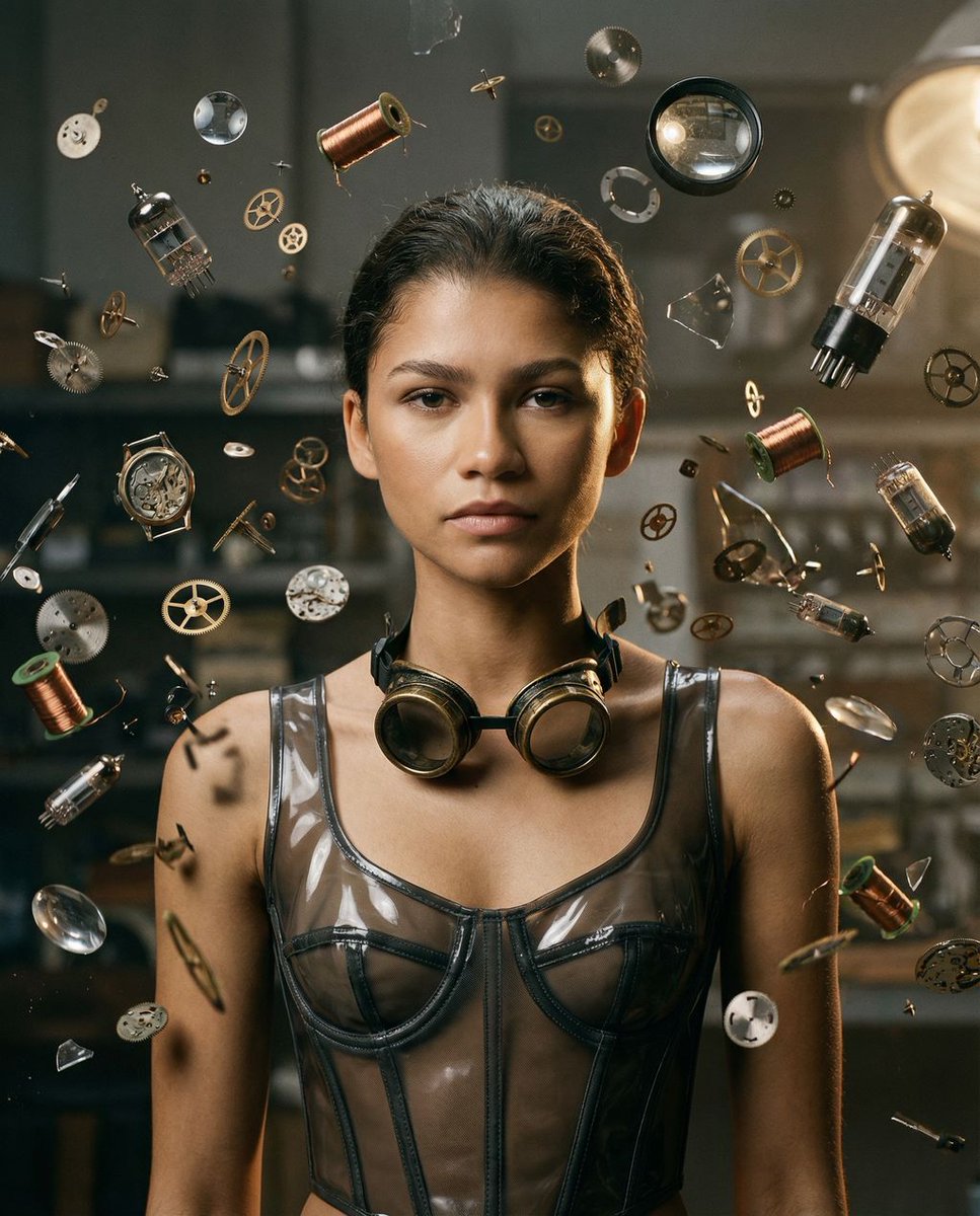Analog Repair Archive Surreal Portrait - AI image template preview