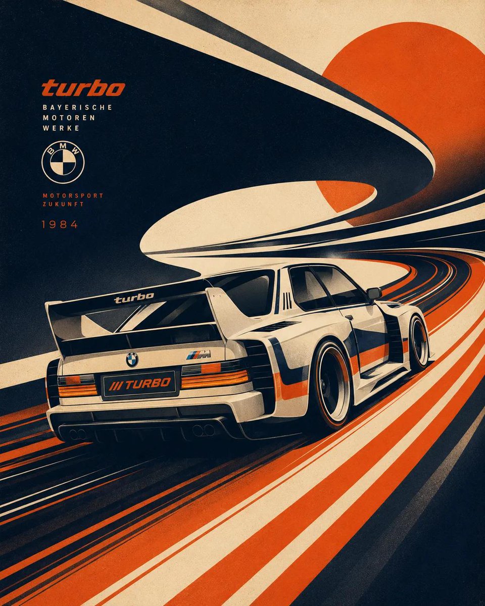 Futurist Retro Vehicle Illustration - AI image template preview