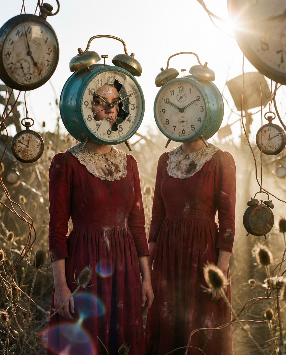 Fractured Chronology Editorial - AI image template preview