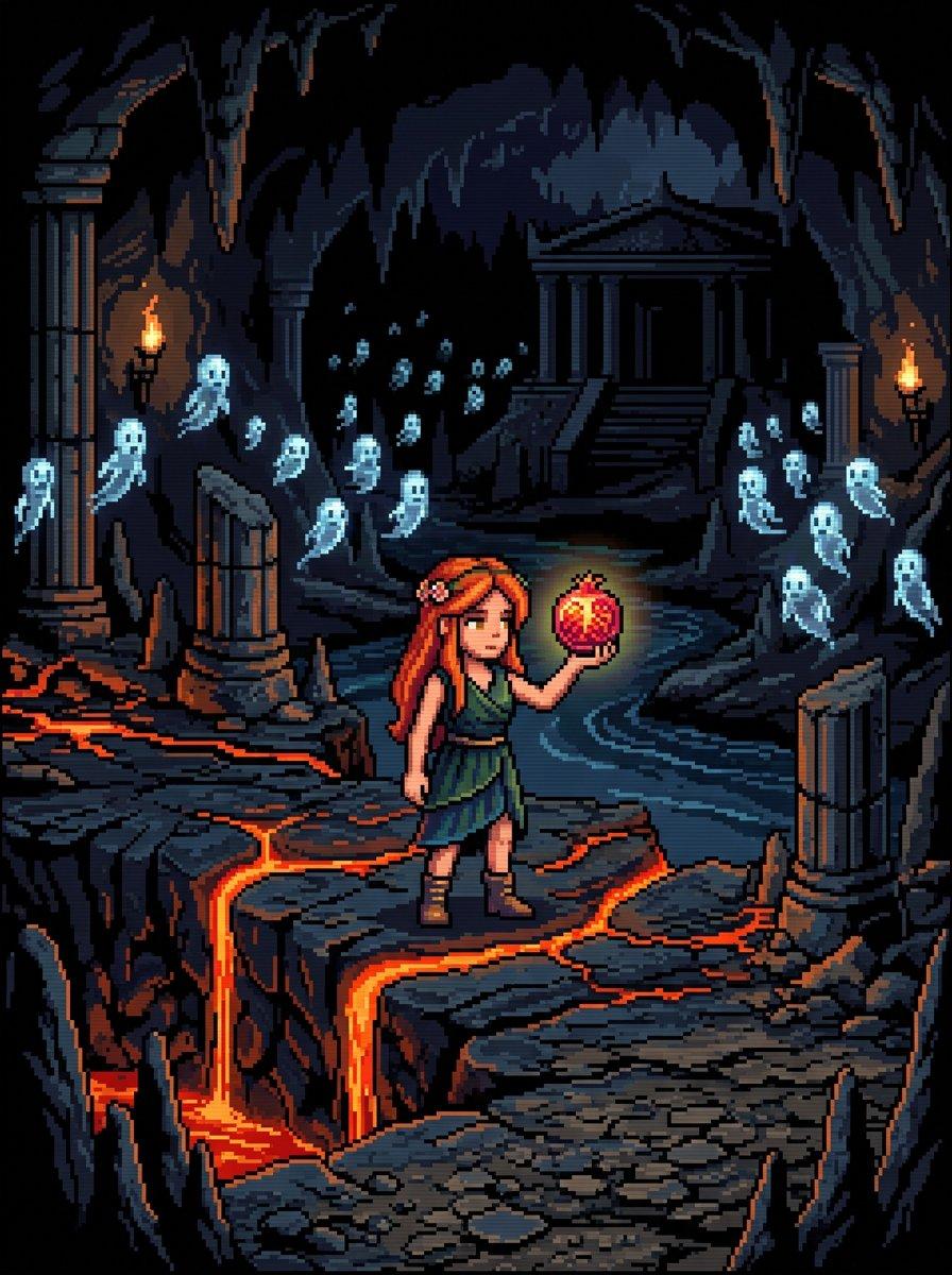 Retro 8-Bit Pixel Art Persephone preview