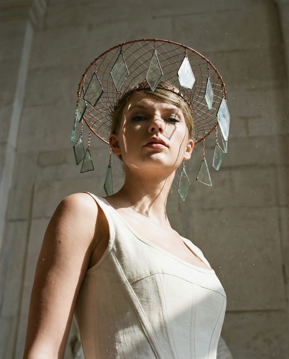 Sculptural Authority Fashion Portrait - AI image template preview